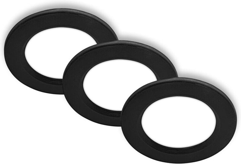 B.k.licht - 3er Set led Einbaustrahler led Einbauleuchten Spots Flach Neutralweiß 9 cm