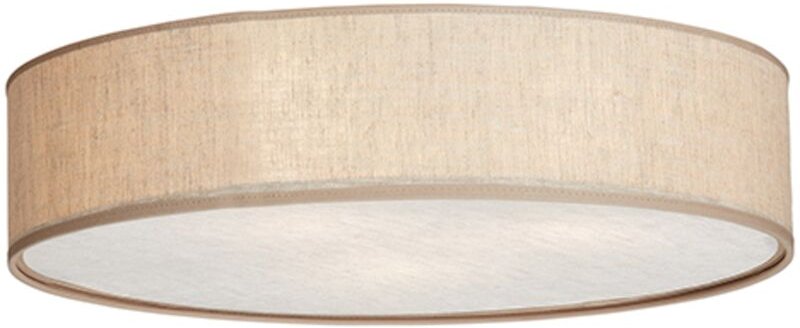 Belid - Soft 44cm zylindrische Deckenleuchte Naturleinen 2x E27