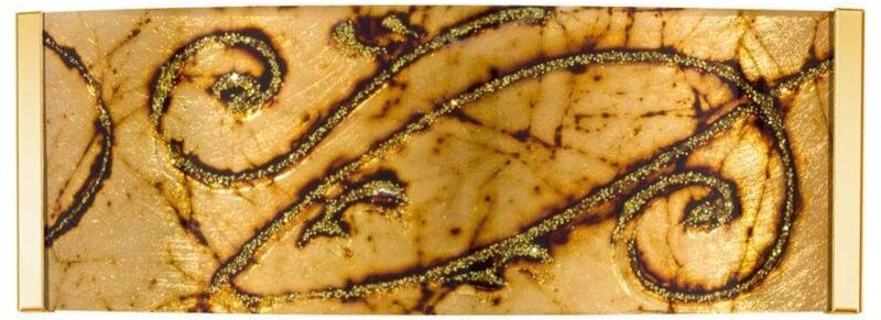 Emozione Glasbündige Wandlampe 2 Licht 24 Karat Gold - Kolarz