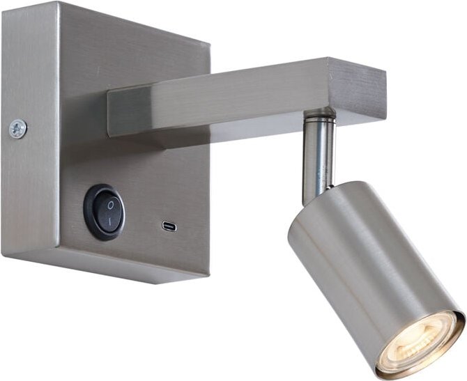 Thumbnail - Moderne Stahl Wandleuchte mit usb-c Neigbar - Rex