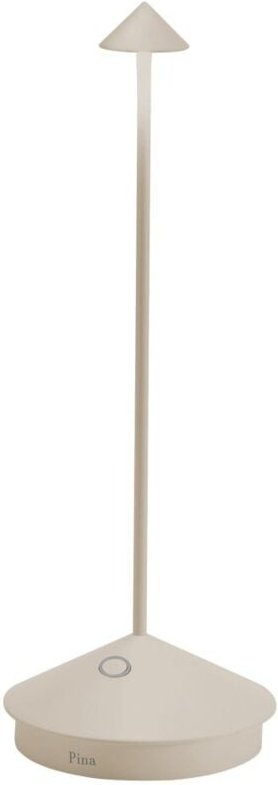 Pina Pro Sand LED-Tischleuchte, wiederaufladbar und dimmbar, kabellos, Safran, 2200-2700-3000K, IP54, 12 Stunden Akkulau...