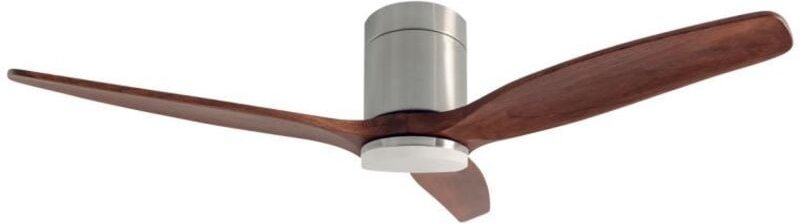 Deckenventilator Kasama mit einstellbarem CCT-Licht und Ø132-Steuerung, 3 Flügel dc Nickel