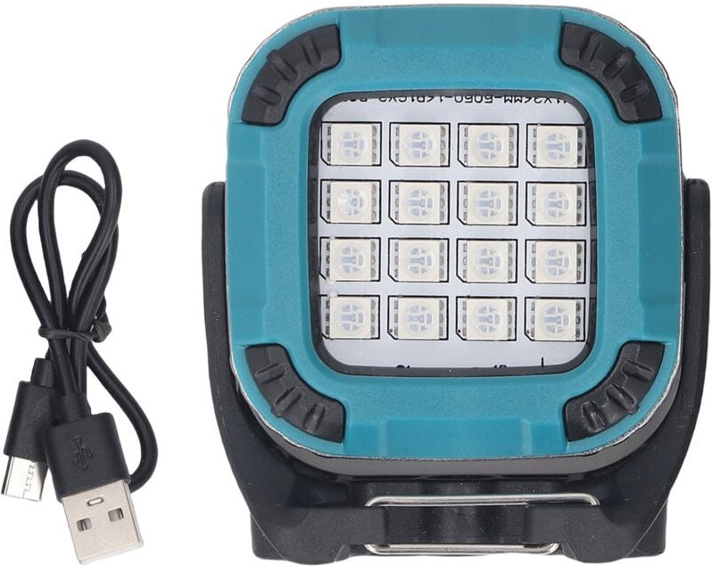 Eosnow - COB-Magnet-Arbeitsleuchte, per usb wiederaufladbare LED-Campingleuchte – 8 Farbmodi, 360° drehbar, faltbar und ...