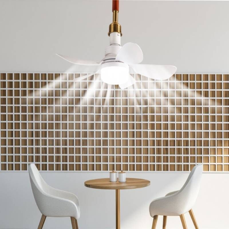 Kompakter 40 cm Deckenventilator mit fünf Flügeln, umkehrbarem Luftstrom, 3 wählbaren Farbtemperaturen und Fernbedienung...