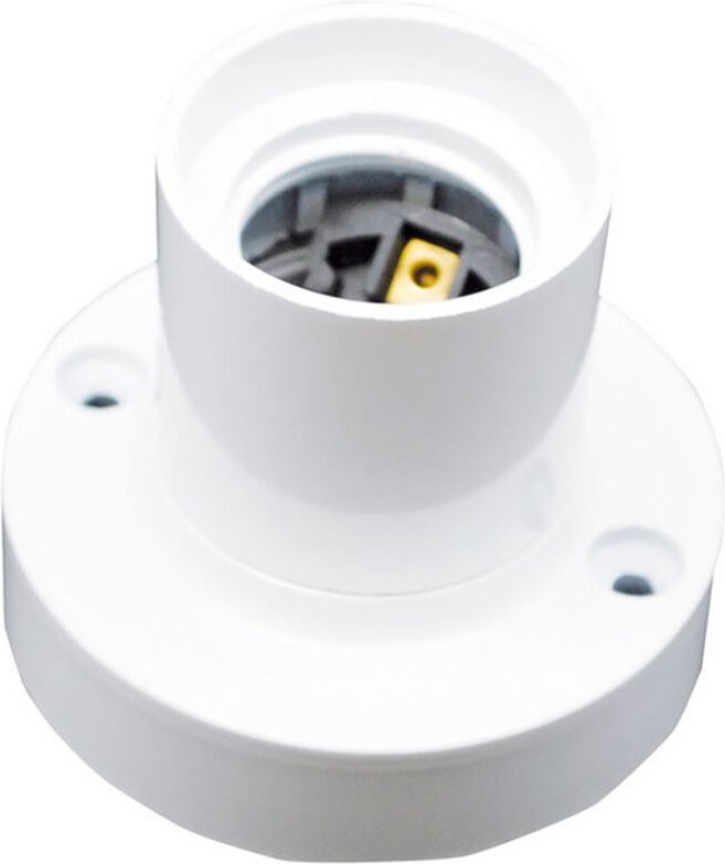 Oberflächenlampenfassung E27 4a 250 V Weiß ø67 x 57 mm
