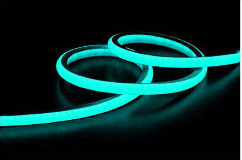 Trade Shop - Strip led Neon Flexible Dekorationsstreifen 5 mt IP65 Leichtes Celestial U-12v-C -