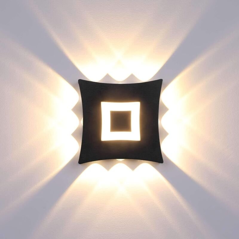 Moderne 18W COB-LED-Wandleuchte für den Innen- und Außenbereich, IP65 wasserdichte Aluminium-Wandleuchte, warmweißes Lic...