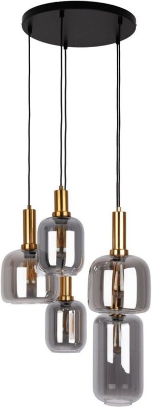 Thumbnail - Naeve FUMO Cluster Pendelleuchte Deckenleuchte Schwarz 5xE27