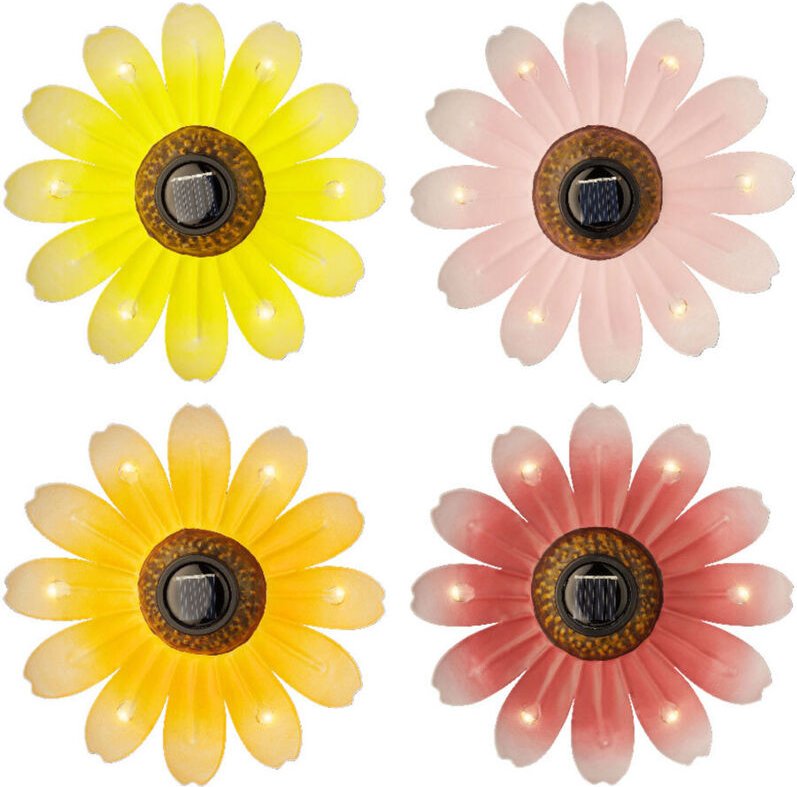 Blume solar farblich sortiert ø14x4cm