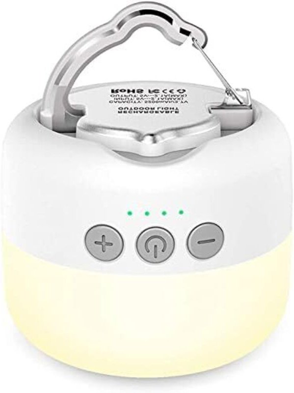 Campinglampe, LED Camping Lampen USB Aufladbar mit 5200 mAh, 4 Helligkeiten Leuchtmodi & Stufenlos Dimmbar & Eingebauter...