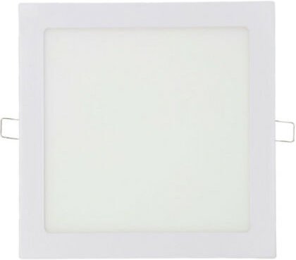 EDM - Quadratischer LED-Spot 22cm - 20W - 1500lm - 6400K - Weißer Rahmen - 31582