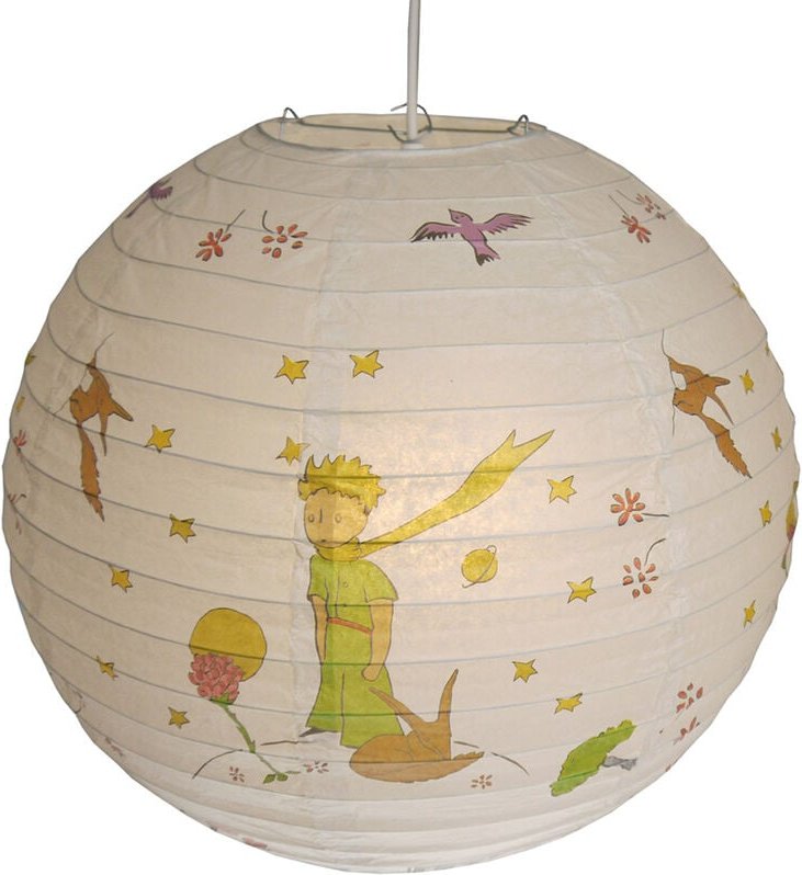 Papier Lampenschirm fürs Kinderzimmer mit "Der kleine Prinz" Motiv