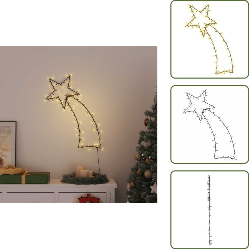 vidaXL Weihnachtsbeleuchtung Sternschnuppen-Silhouette 115 LEDs
