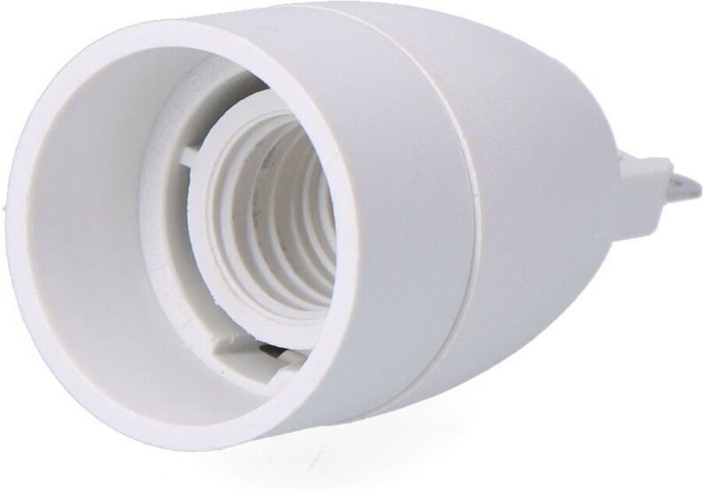 G9 auf E14 Konverter, 2 auf 230 V, weiß, ø30 x 57 mm (eingeschweißt)