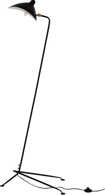 Schwarze Stehlampe - Wohnzimmerlampe - Giorge Schwarz
