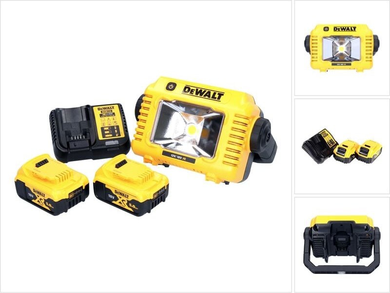 Thumbnail - Dcl 077 P2 Akku led Arbeitsstrahler 12 v 18 v 2000 lm IP54 + 2x Akku 5,0 Ah + Ladegerät - Dewalt