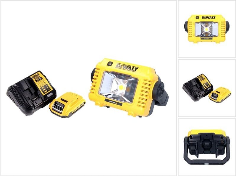 Dcl 077 D1 Akku led Arbeitsstrahler 12 v 18 v 2000 lm IP54 + 1x Akku 2,0 Ah + Ladegerät - Dewalt