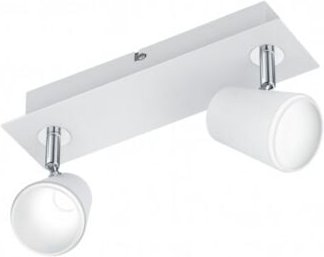Decken- und Wandleuchte 2 verstellbare Strahler Narcos White Trio Lighting