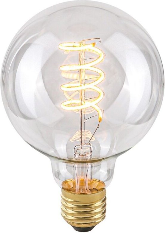 Retro-LED-Glühbirne E27 4W 2200K G95 Spirale Klar 801502 G95 Italux