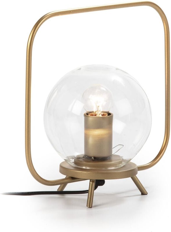 Tischlampe 29X15X28 Glas/Goldenes Metall