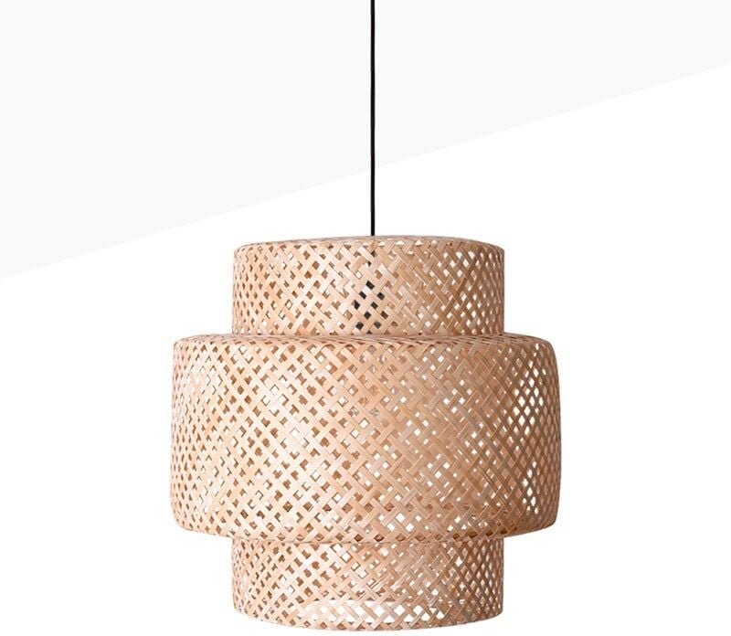 Barcelona Led - Pendelleuchte aus Korbgeflecht 'onna'.