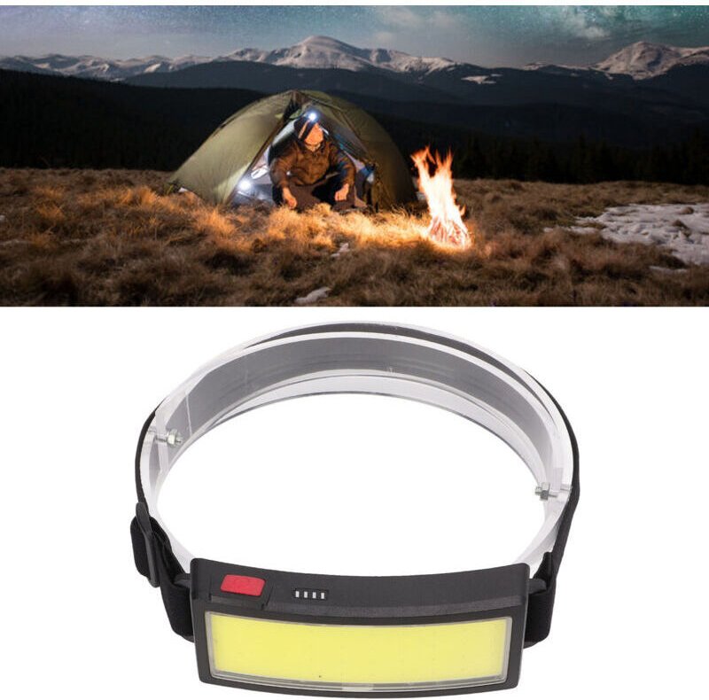 LED-Stirnlampe, ultraleichter LED-Scheinwerfer, COB-Stirnlampe für Outdoor-Camping,