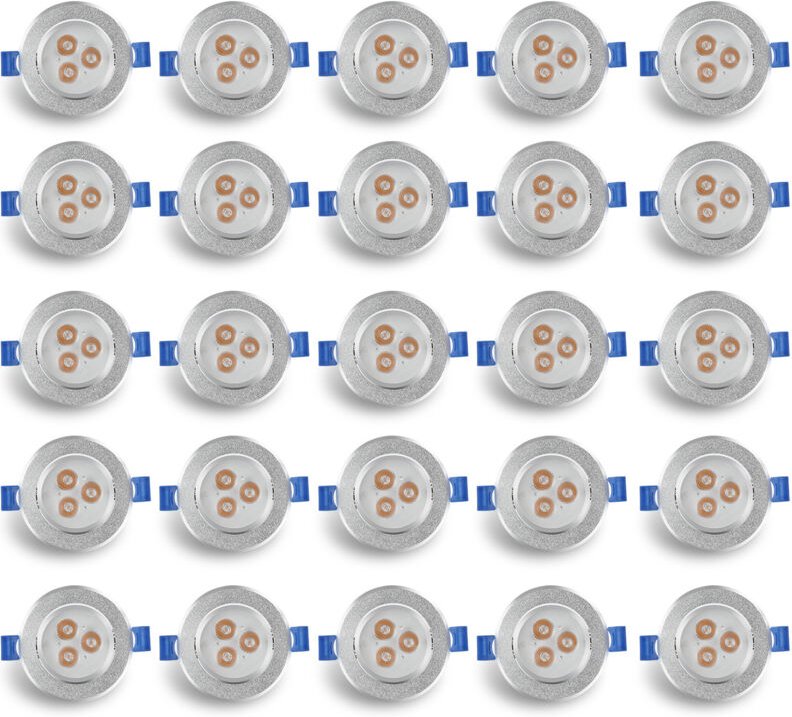 Randaco Led Einbaustrahler 230V Deckenspots Led Spots 20pcs 3W Warmweiß Einbauspot für Wohnzimmer, Bad, Küche, Flur, Sch...
