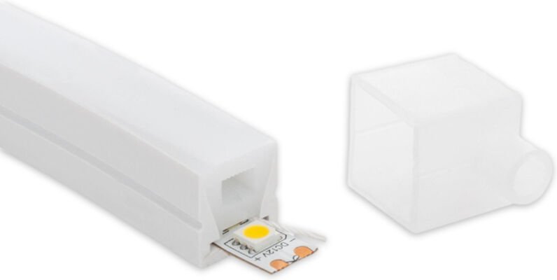 Profil Neon SFLEX 16x16 vertikale Kurve für LED Streifen IP20 bis 8 mm 2 m