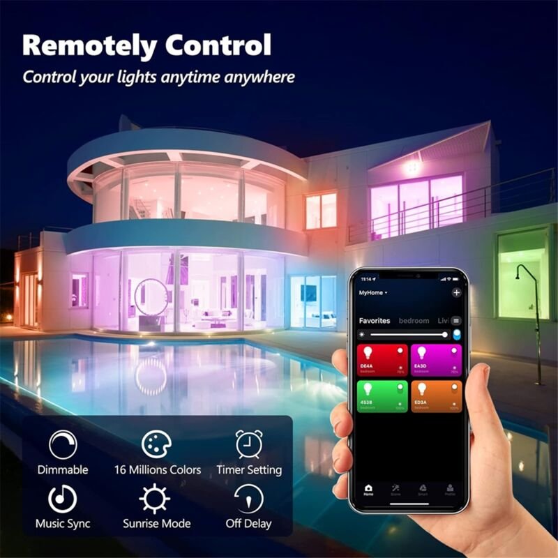 Tlily - Intelligentes, kabelloses Dimmen, 3600 mA Akku, der das Nachttischlicht auflädt