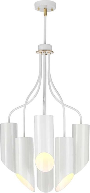 Kronleuchter Hängelampe Deckenleuchte d 52 cm 6 Flammig Esszimmerlampe Messing