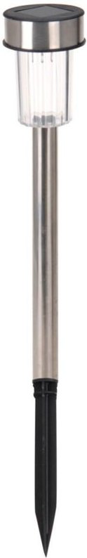 Progarden - Packung mit 7 Pfählen solar für den Garten. Edelstahl. 1 led ip44 ø5x36cm