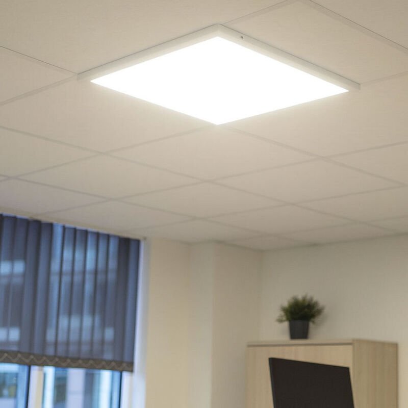 Etc-shop - Deckenlampe Büro Deckenleuchte Einbau led Panel quadratisch, Tageslichtlampe Aufbau Deckenpanel weiß, led 36W...