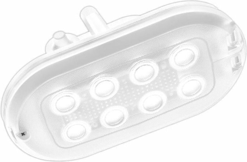 LED-Kanalleuchte, Oval Pro 3,4 W, 4000 K, 370 lm, IP44, Weiß