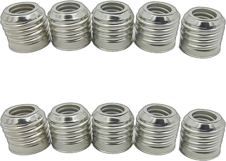 Thumbnail - Tlily - E27 auf E14 Lampenfassung Konverter Feuerfeste Sockel Basis Konverter Glühbirne Adapter Umwandlung Beleuchtung Z...