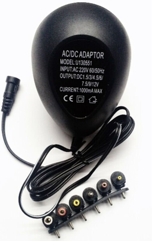 Trade Shop Traesio - Trade Shop - trasformer tnd universal alimenter 1000mA da 1.5V Zu 12V ac dc adapttoren -