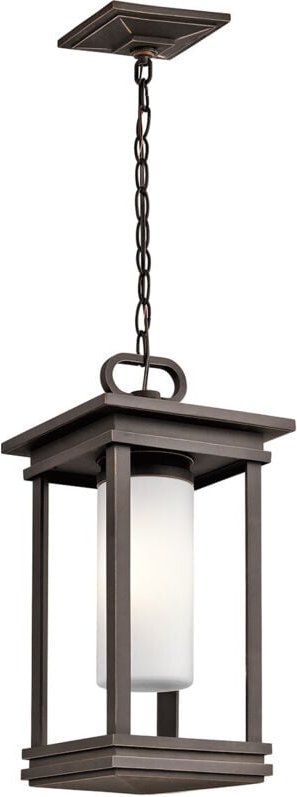 South Hope - 1 leichte kleine Deckenleuchte für den Außenbereich Bronze IP44, E14 - Elstead