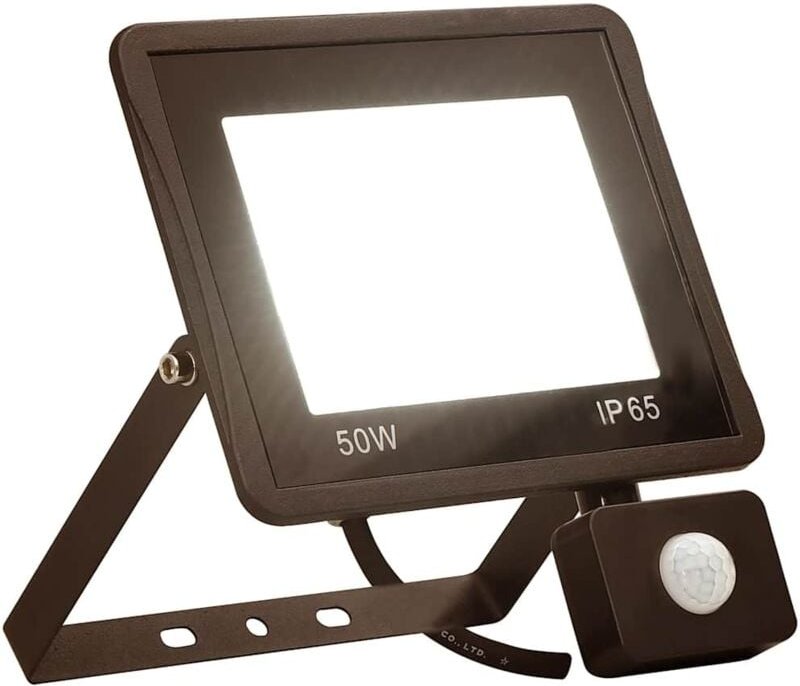 LED-Fluter mit Sensor 50W Warmweiß Vidaxl