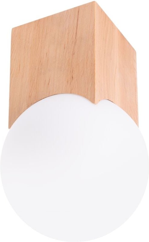 Deckenleuchte Glacia 1 G9 Naturholz Lumilo 14.179.07