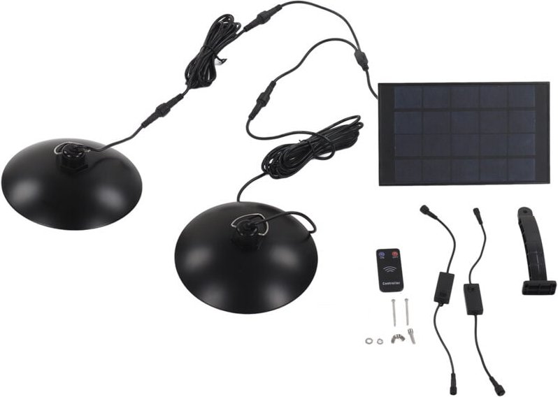 LED-Solar-Pendelleuchte, IP65 wasserdichter Solar-Kronleuchter für den Außenbereich, Lichteffektlampe, geteilte Pendelle...