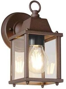 Außenwandlampe Laterne Haustürlampe Alu rost Gartenleuchte Fassadenlampe 22,5 cm