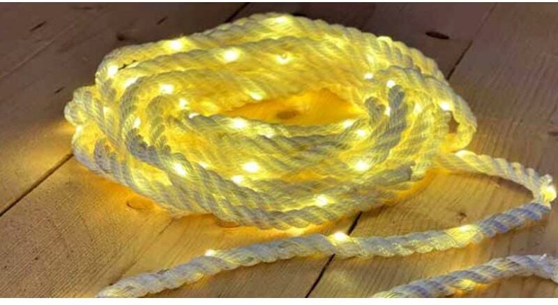 Giocoplast Natale - Giocoplast weißes seil mit maxi-drops warm white led 5 meter - 14523332