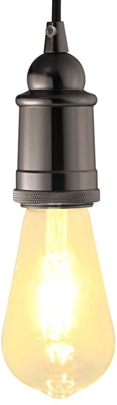 Lampenfassungen 2 Stk. Glänzend Schwarz E27 Vidaxl