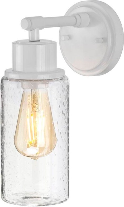 Elstead - Morvah - 1 Licht Außenwandleuchte Weiß IP44, E27