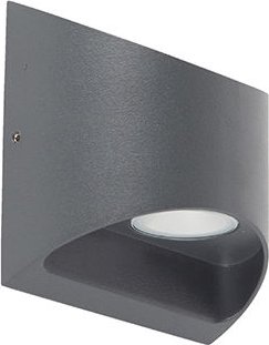 Moderne Außenwandleuchte dunkelgrau inkl. led IP54 - Mal