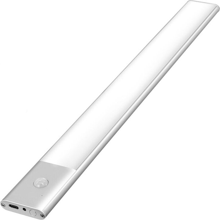 Thumbnail - LED-Schranklampe mit Bewegungsmelder, 2-in-1-LED-Küchen-Unterbauleuchte, über usb wiederaufladbar und mit 220 v betriebe...