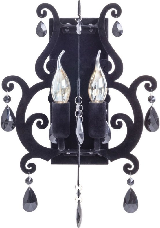 Thumbnail - Naeve BLACK VELVET Kerzenwandleuchte Schwarz 2xE14