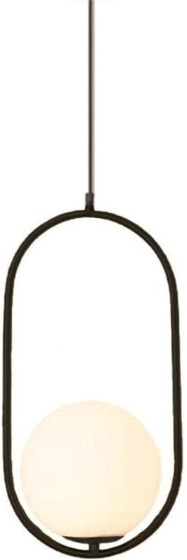 Art Deco Elipse Black 50cm - schwarze Hängelampe