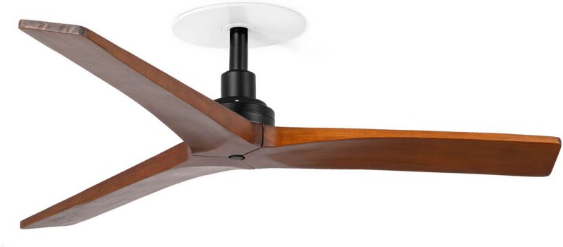 KLIM RECESSED S Ventilator schwarz/Nussbaum