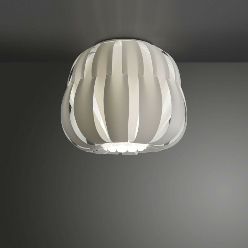 Linea Zero - Weiße Deckenleuchte Cm. 29 x 23h
