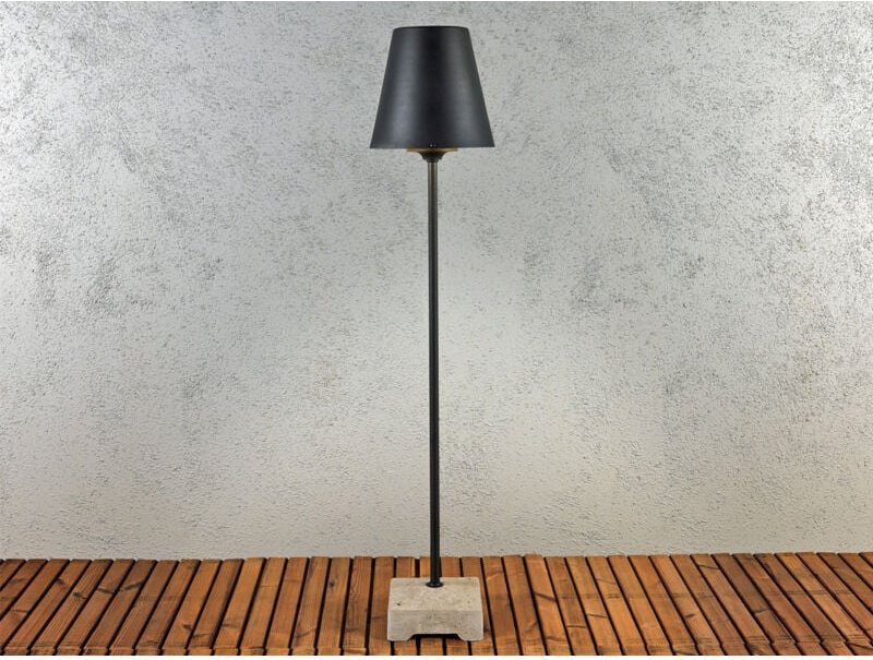 Außenstehleuchte LUCCA aus Aluminium, Höhe 130cm, Schwarz